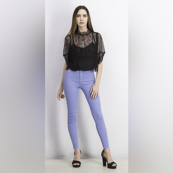 NWT Mango Aniseed black lace blouse - Picture 2 of 11